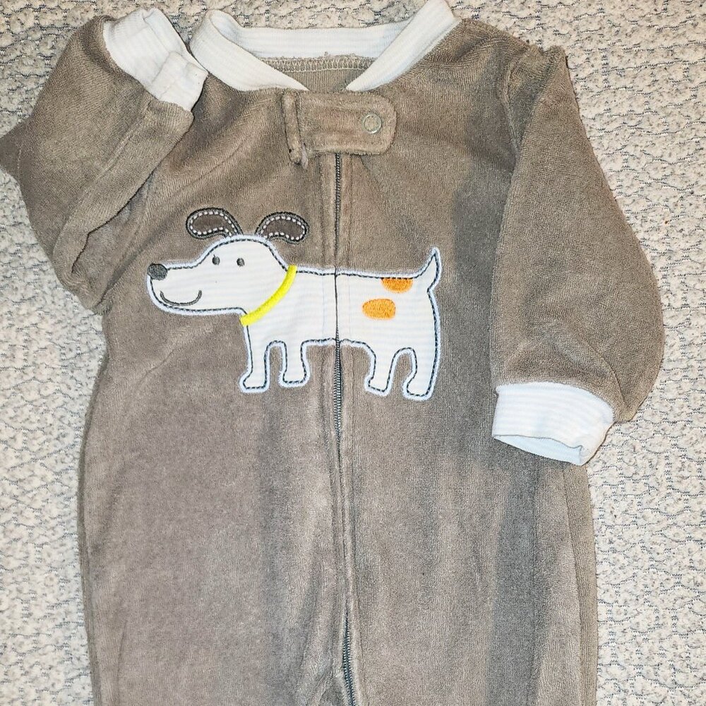 Carter's 3 month zip up pajamas